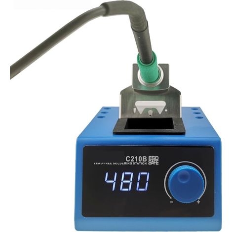 Station de préchauffage de soudure à plaque chauffante électrique Station de soudage numérique C210B contrôleur intelligent d'origine chauffage rapide en veille automatique for embouts JBC-210 85W 150 (1/5)