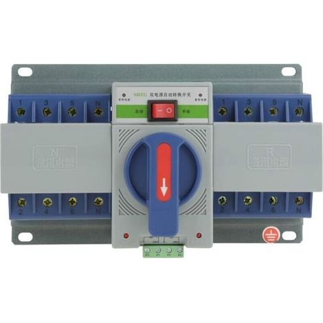 Commutateur de transfert automatique intelligent à double alimentation (220V 63A 4P)-- (1/5)