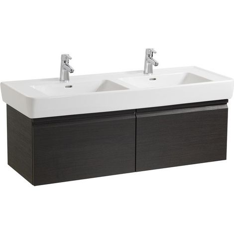 Meuble sous-vasque LAUFEN PRO A 1220 x 390 x 450 mm 2 tiroirs, 2 tiroirs intérieurs multicolore LAUFEN