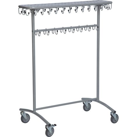 Kongamek mobiler Kleiderständer 975x592x1215mm 30kg Tragkraft mit Haken und Bremse