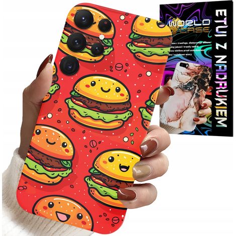 Cover per Samsung Galaxy S24 Ultra - Simpatici hamburger sorridenti (1/5)