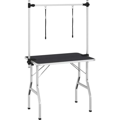 Table de Toilettage Ajustable pour Chiens Chats 2 Potences