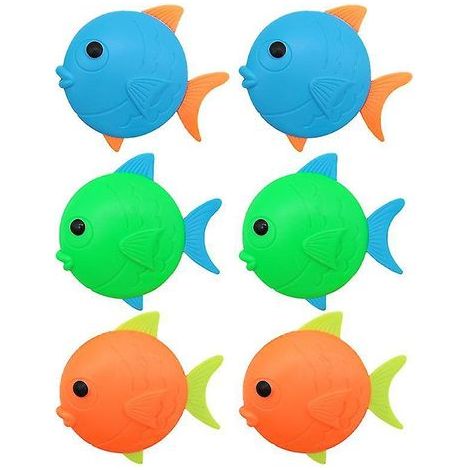 Lot de 6 jouets de plongée en forme de poisson (1/3)
