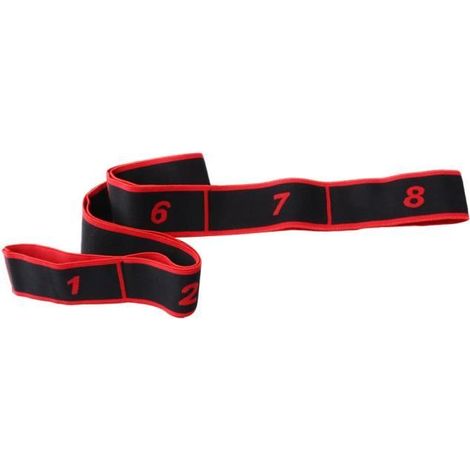 ELASTIBAND Femmes Adultes Latin Yoga Gym Danse Bande de Resistance - Rouge-Ywey (1/5)