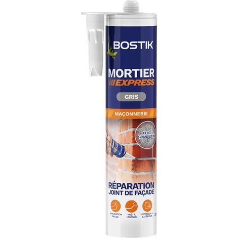 Bostik Mortier Express Gris rebouchage rapide 300ml