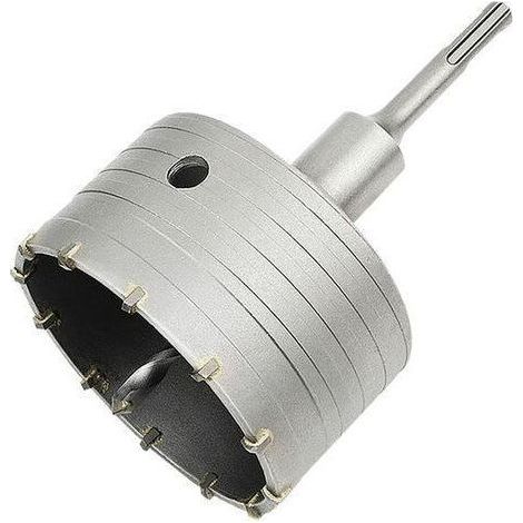 Scie à Cloche Trépan Béton avec Adaptateur SDS Plus 110 mm, Pour Brique Béton Ciment Pierre (100mm+110mm SDS Plus Adaptateur) (1/5)