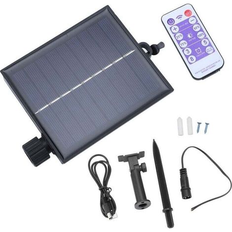 Boîtier de Contrôle pour Guirlande Solaire Automatique Étanche Lumière Réglable Sortie 24V Boost (1/3)