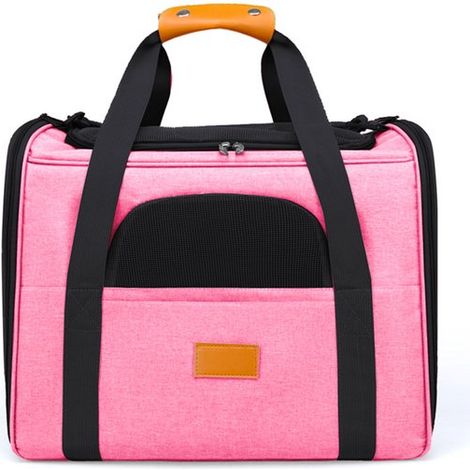 Trasportino per gatti – Borsa portatile per il trasporto di gatti – Borsa pieghevole per animali domestici – Grande capacità – Per auto, attività all'aperto e viaggi – Traspirante e leggera – 45x33x35 (1/5)
