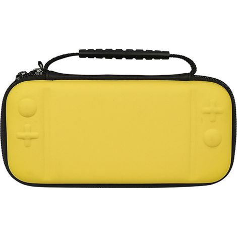 1 Étui rigide Switch Lite, coque protection chocs, doublure microfibre, rangement jeux cartes SD, transport portable
