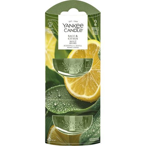 Ricarica per diffusore ScentPlug Sage & Citrus Verde Yankee Candle