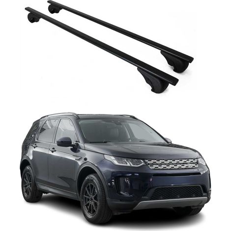 OMAC Barres de toit pour Land Rover Discovery Sport L550 2015-2026 – TÜV / DIN 75302:2019 – Antivol inclus – Charge max 75 kg – 2 barres Noir
