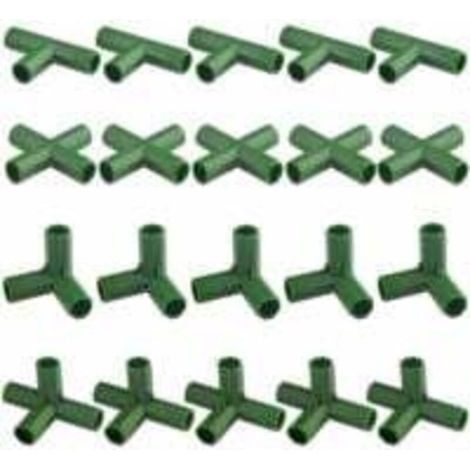 Lot de 20 connecteurs de cadre de jardinage résistants pour serre et plantes 11 mm (1/5)