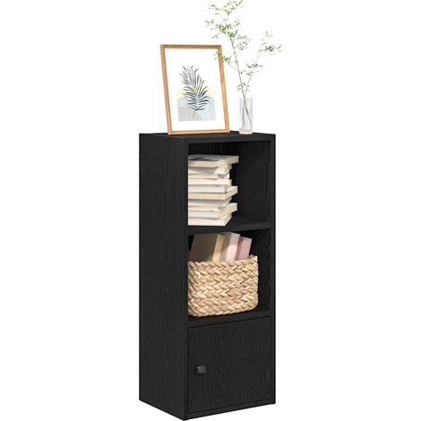 Bücherregal Schwarz Eichen-Optik 31x24x77 cm Holzwerkstoff