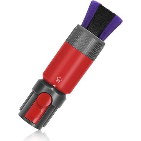 1 brosse douce - Accessoire pour aspirateur - Protection délicate des surfaces - Élimination de la poussière sans rayures - Compatible avec les modèles Dyson V7, V8, V10, V11 et V15 - Noire (1/5)
