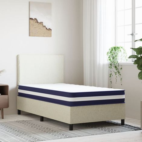 Matelas à ressorts Matelas de lit ensachés dureté moyenne 70x200 cm CFW66604 CFW863670 (1/5)