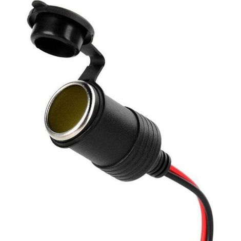 Rallonge Allume-Cigare - Prise Femelle 12 V - Fusible 10 A - Câble UL SPT-2 16 AWG - 3 m - Pour Voiture Bateau Moto Caravane - 2 Pièces (1/4)