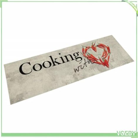 4005624 Tapis de cuisine lavable imprimé de piment Cooking 60x180 cm (1/5)