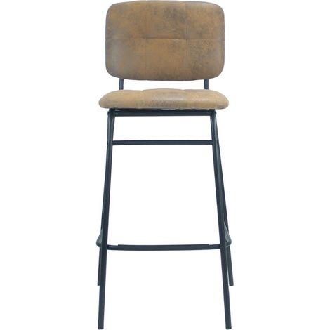 Moderne Tortora Kunstleder Hocker mit schwarzen Beinen 106 cm x 43 cm x 45 cm (1/3)