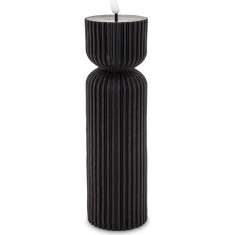 Bougie LED avec minuterie noire 24,5 x 6 x 6 (1/5)