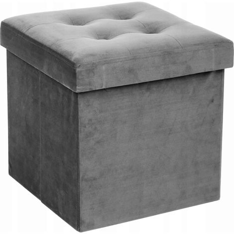 Pouf Pieghevole Atmosphera Lysandre Grigio Topo