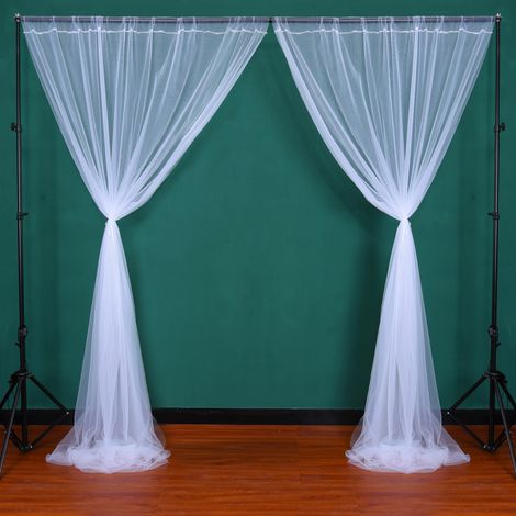 Halbtransparenter Fenstervorhang für Hochzeiten, Schlafzimmer oder als Außendekoration (1/5)