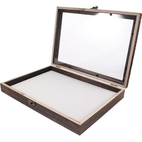 Boite A Insecte en Bois et Acrylique avec Protection Anti-poussière, Malette Vitrine pour Collectionner et Exposer des Spécimens sur Bureau Plusieurs styles (1/5)