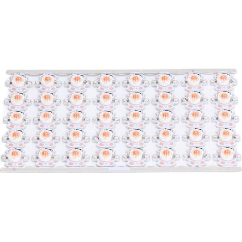 Ampoule LED à puce haute luminosité et économie d'énergie, avec plaque en aluminium, pour phares, éclairages de placards et autres applications DIY (1 W, 12 V). Lumière rouge. (1/5)