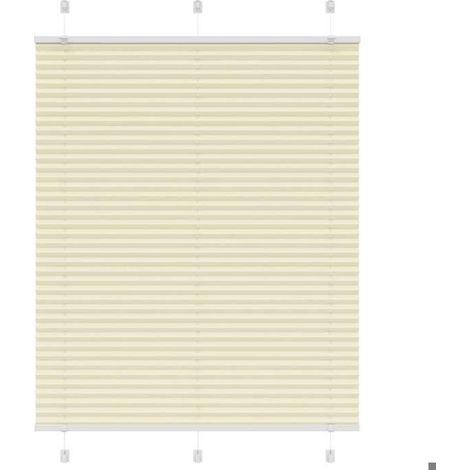 4015281 Store plissé crème 110x100cm largeur du tissu 109,4cm polyester (1/5)