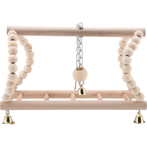 Jouet perroquet pour animaux de compagnie, échelle pivotante d'escalade en bois pour oiseaux Hamster (1/5)
