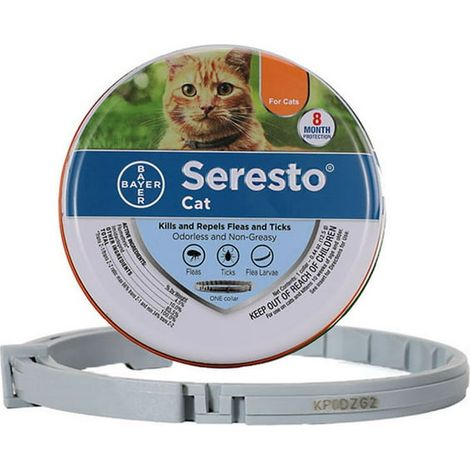 Collier anti-puces et anti-tiques Labymos pour chats, protection longue durée, ajustable, sans odeur, idéal usage quotidien (1/5)