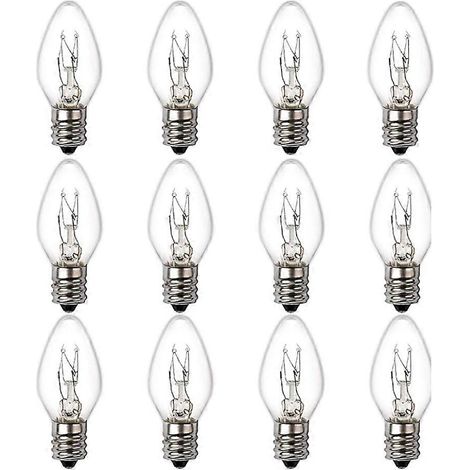 15-Watt-Himalaya-Salzlampenbirnen, 12er-Packung dimmbare Nachtlichtbirnen mit E12-Sockel, für Steinsalzlampen (1/5)