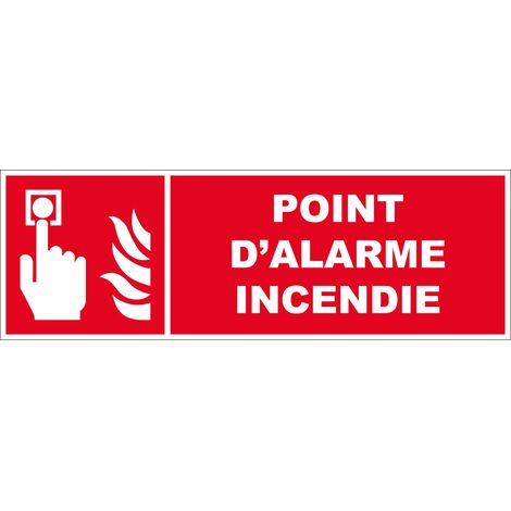 Panneau Commande alarme manuelle - Rigide 450x150mm - 4030869