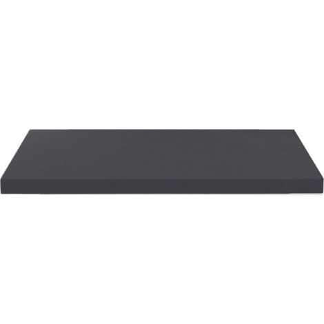 Top non forato 240x60x3.8 con bordo poliuretano in antracite satinato