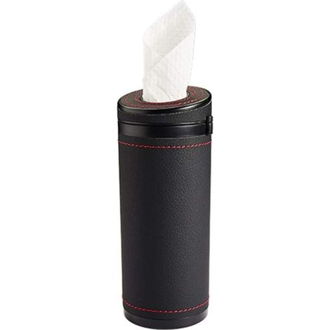 Caja de pañuelos de cuero sintético para coche – dispensador de papel para oficina, baño, coche