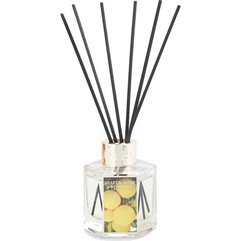 Diffuseur à bâtons Heart and Home Pamplemousse et Agrume (1/3)