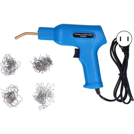 Machine à souder le plastique portative, agrafeuse de réparation, outil de soudage pour fournitures de jardinage et de maison, Cyan, prise EU 220-240 V (1/5)