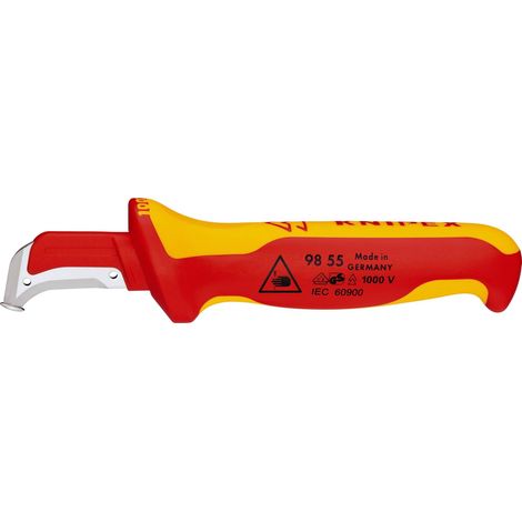 Knipex 98 55 Ergonomisches, isoliertes VDE Abisoliermesser