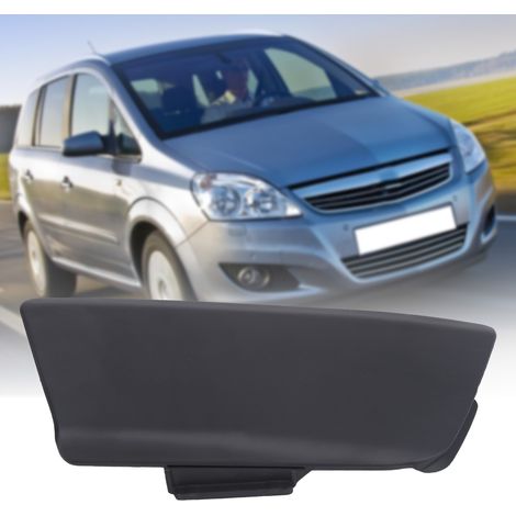 Cache-trou de remorquage de pare-chocs avant apprêté. Pour Vauxhall Zafira B 2008-2014. Noir. (1/5)