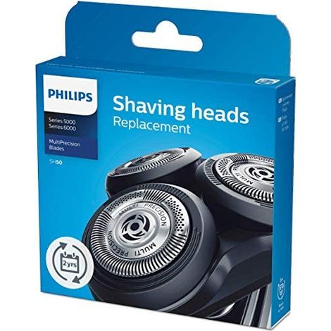 Philips SH50-50 Serie 5000 Testine di Ricambio per Rasoio Elettrico Lame MultiPrecision 3 Testine colore Cromo (1/5)