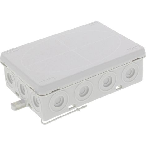Wiska 10109428 Abzweigkasten (L x B x H) 125 x 86 x 41 mm Lichtgrau (RAL 7035) IP55 1 St.