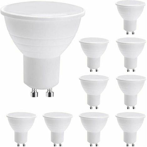 RHG LED GU10 Spotlight Bulbs,GU10 LED Light Bulbs, 7W Warm White (50W Halogen Equivalent) Energy Saving Light Bulb, 600LM 120° Beam Non-dimmable, Pack of 5 (1/5)