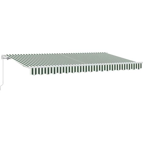Maison Exclusive - Tenda Retrattile Verde 400 x 200 cm Tessuto (1/5)