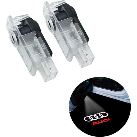 Lot de 2 projecteurs laser LED avec logo Audi pour voiture (logo D) (1/4)