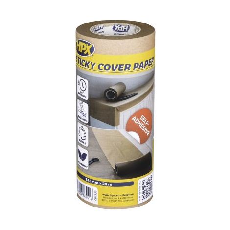 Papier de masquage adhésif HPX pour masquage rapide - 148 mm x 30 m - CP1530 (1/5)