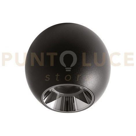 GPL391 FARETTO PLAFONIERA LED 3000K 997LM 10W ANTIABBAGLIO NERO OPACO