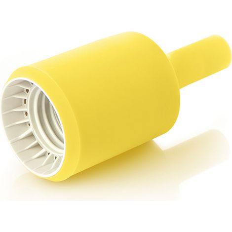 Portalampada In Gomma Colore Giallo