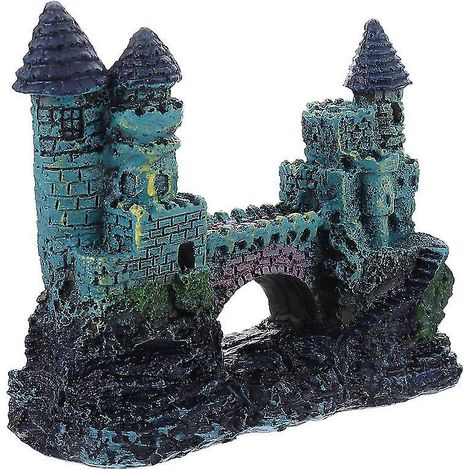 1 château artificiel en résine (1/3)