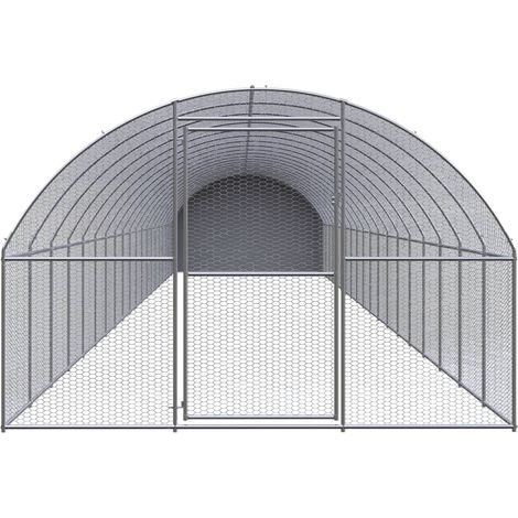 Maison Exclusive - Outdoor-Hühnerstall 3x20x2 m Verzinkter Stahl