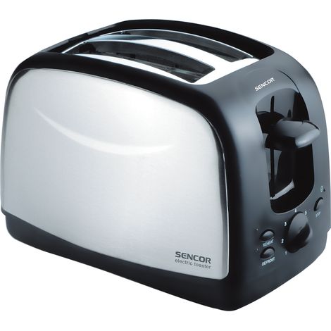 Sencor STS 2651 Toaster aus Schwarz und Edelstahl