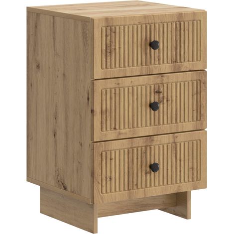 vidaXL Armadio da Notte Rovere Artigianale 43 x 41 x 66,5 cm